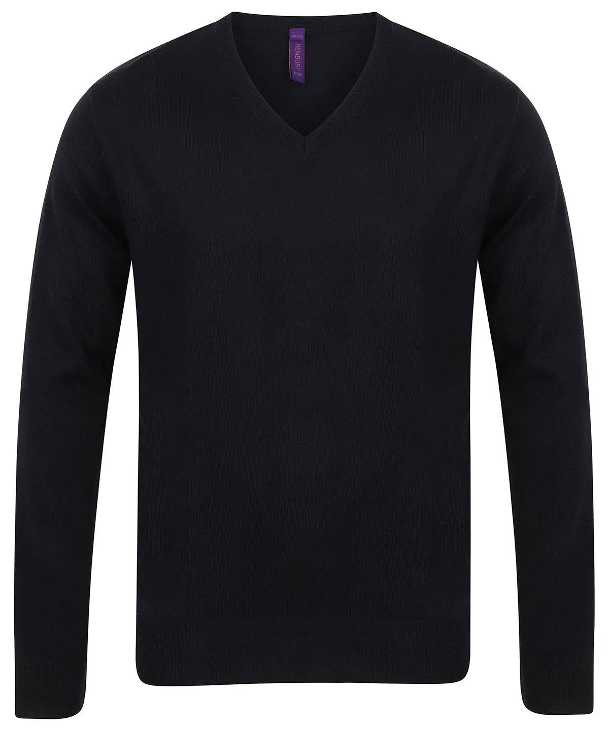 12 gauge v-neck jumper | Black