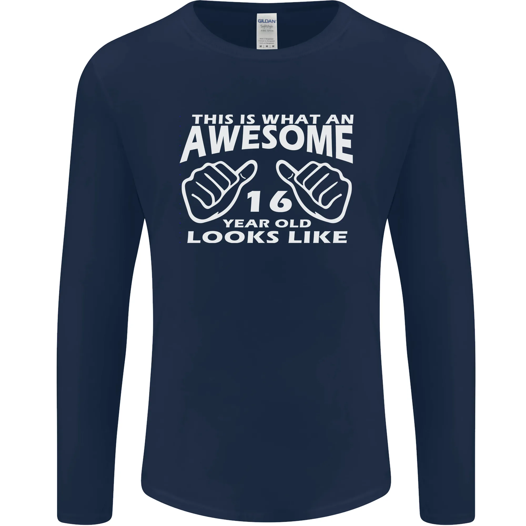 16th Birthday 16 Year Old This Is What Mens Long Sleeve T-Shirt