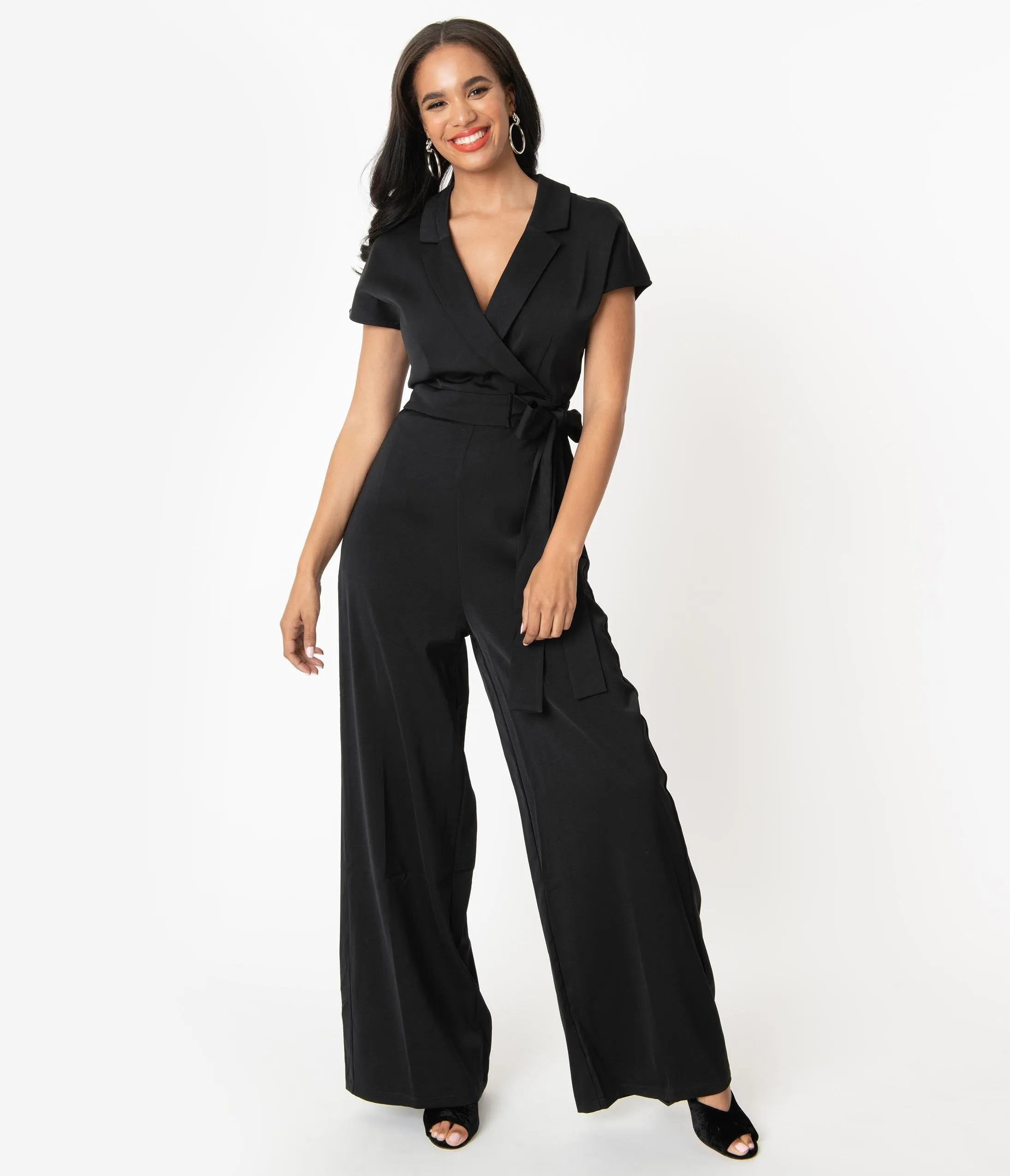 1970s Style Black Occasion Jumpsuit