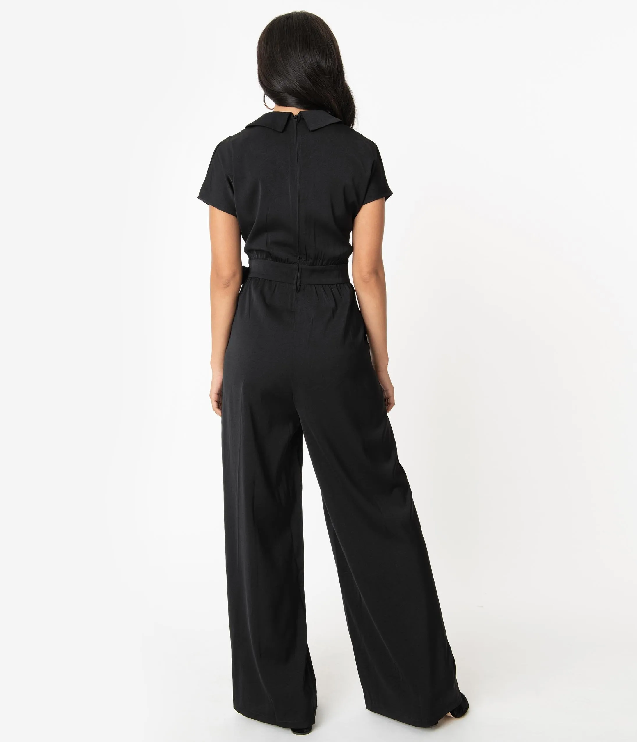 1970s Style Black Occasion Jumpsuit