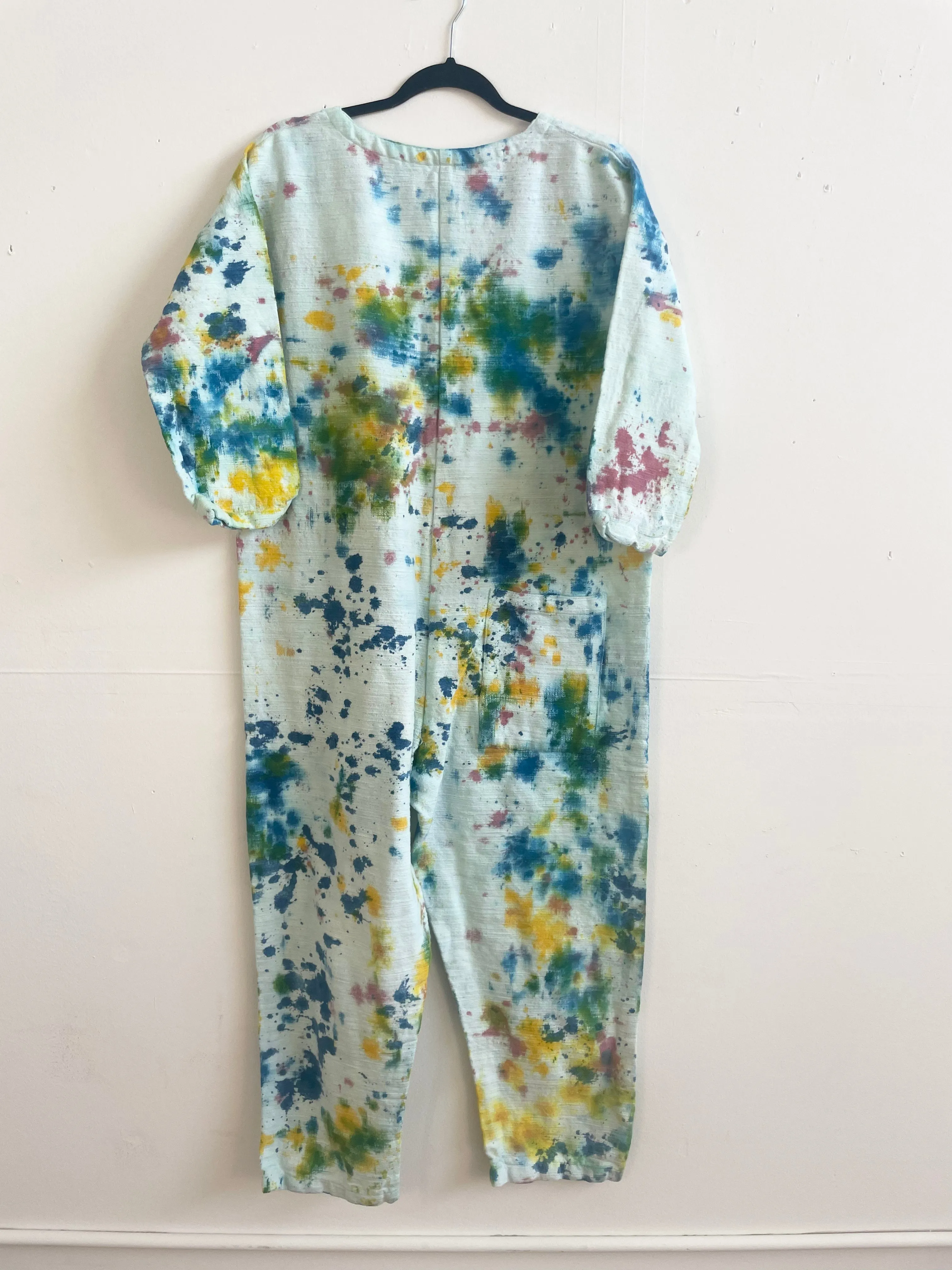 #68 Textured Painter Jumpsuit M/L