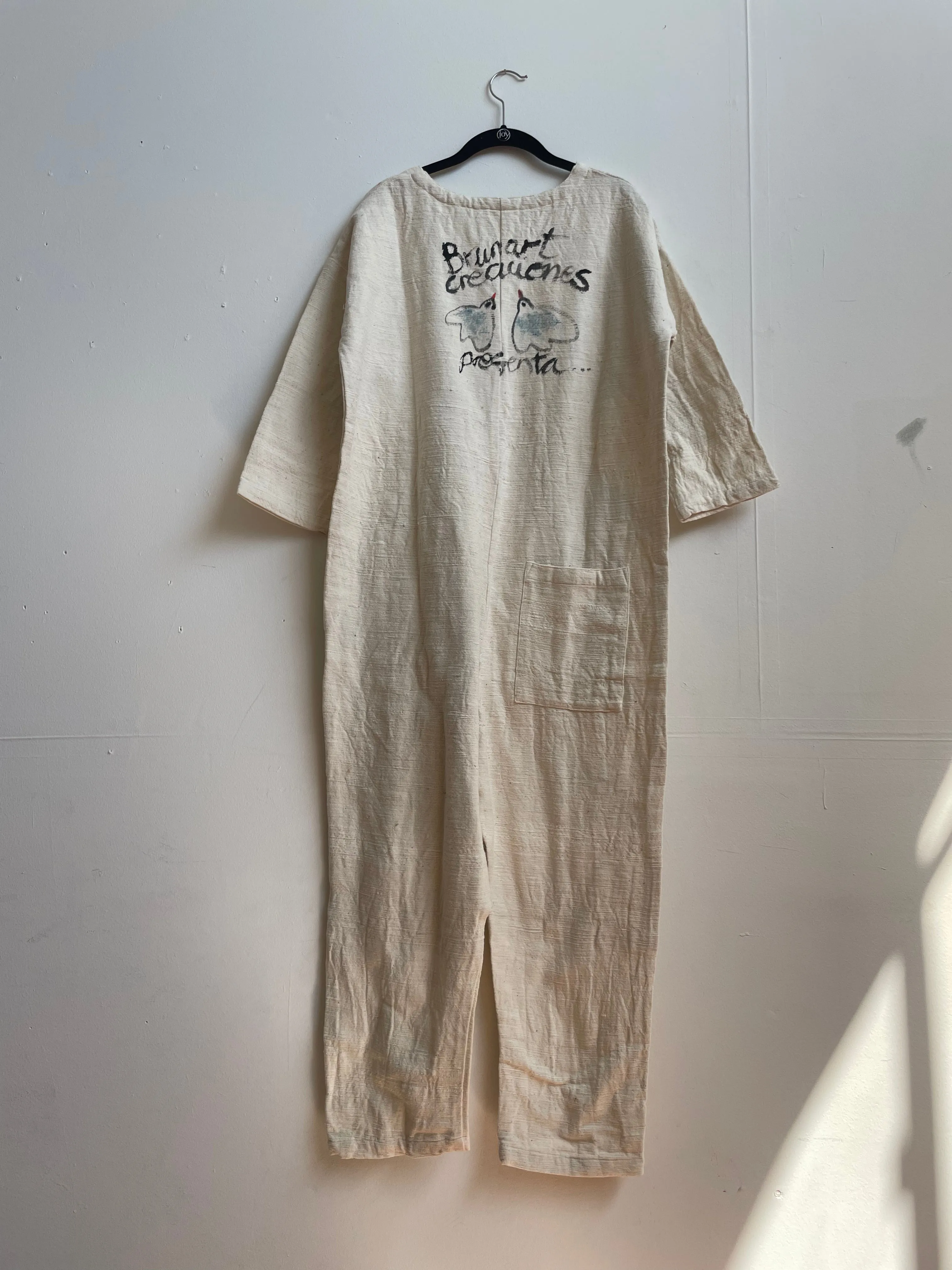 #74 Hand-painted Textured Jumpsuit M/L