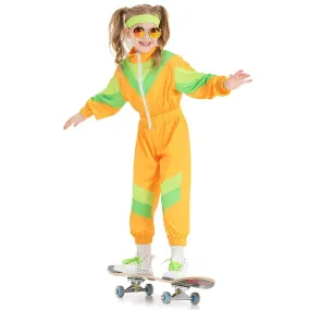 80s Retro Disco Costumes Cosplay Halloween Jumpsuit Outfit For Kids