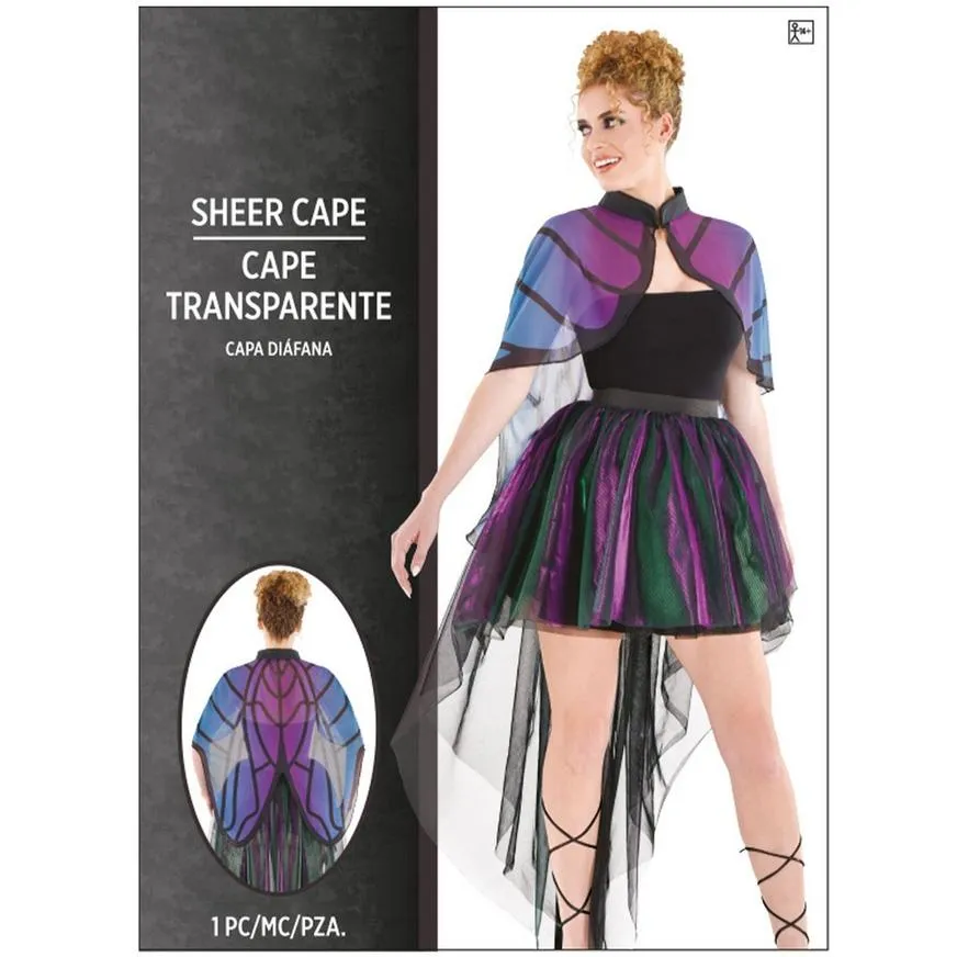 Adult Insect Wings Sheer Cape |  1 ct