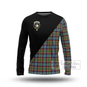 Aikenhead Tartan Long Sleeve T-Shirt with Family Crest and Military Logo Style