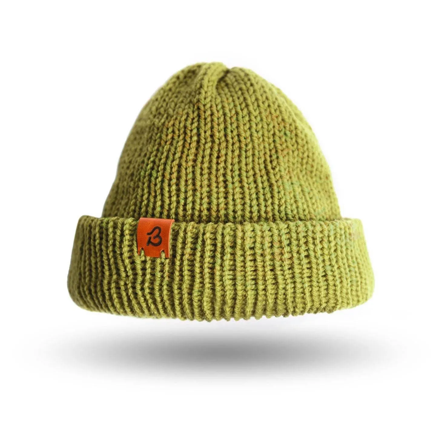 Alpaca Wool Beanie Hat - Moss Mix