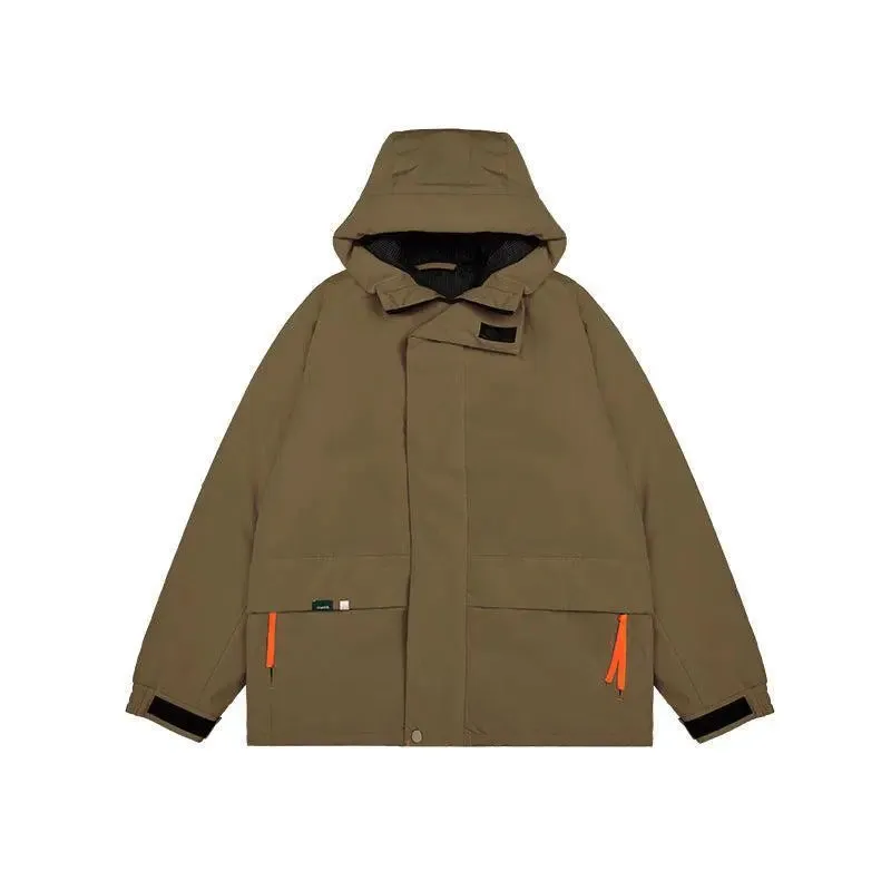 American Street Windproof Hooded Cotton Suit