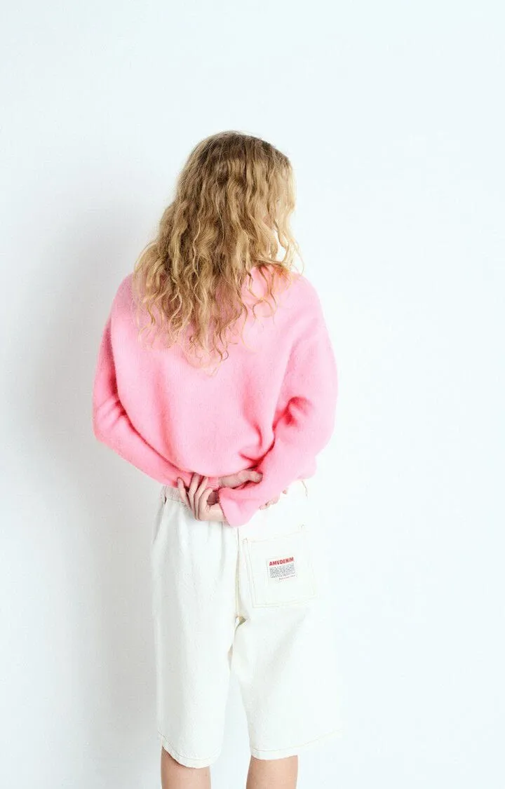 American Vintage Vitow Button Cardigan in Rose