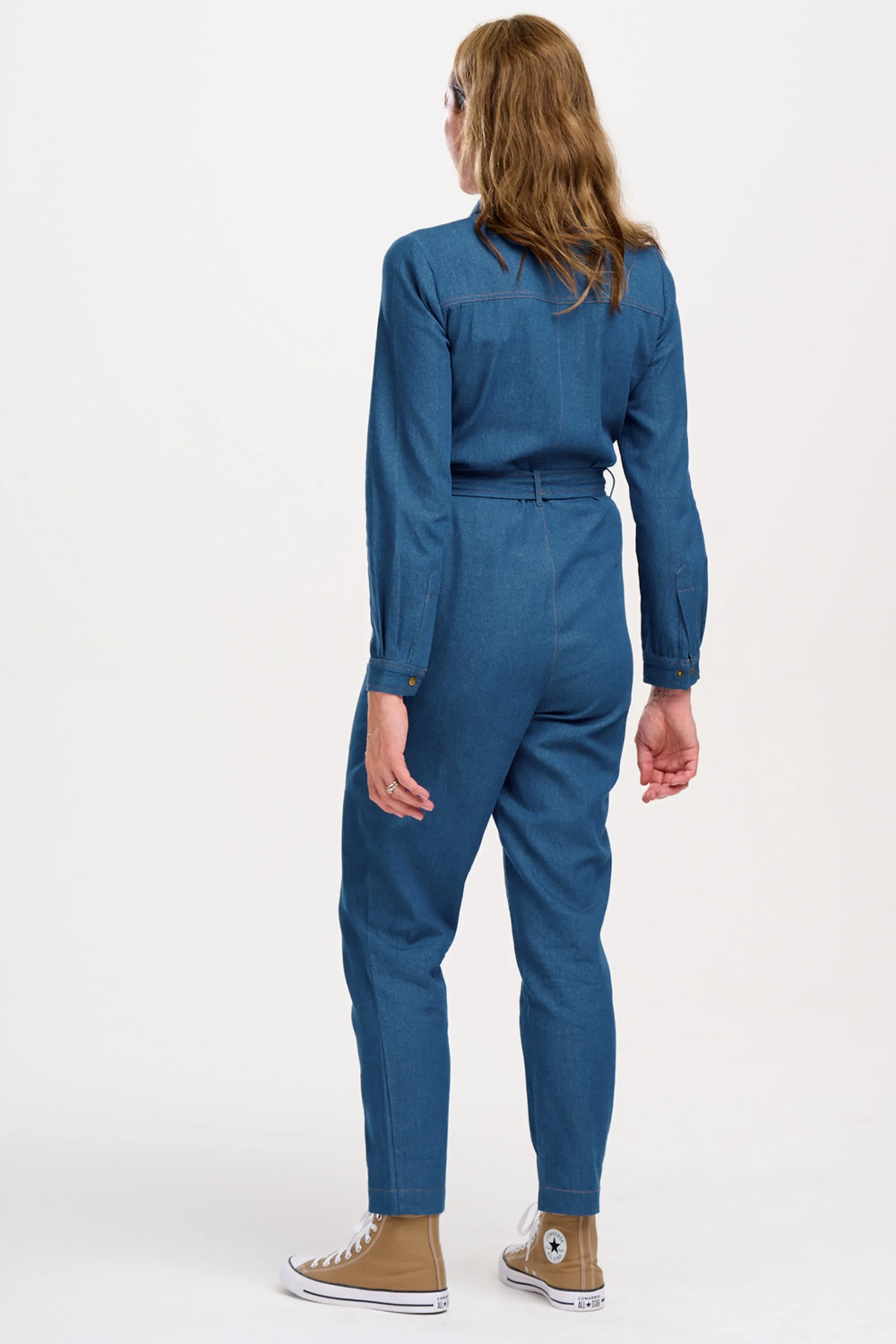 Anwen Jumpsuit - Mid Blue Denim