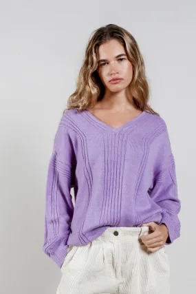 ANYA  Fine Merino Wool Jumper - Lavender