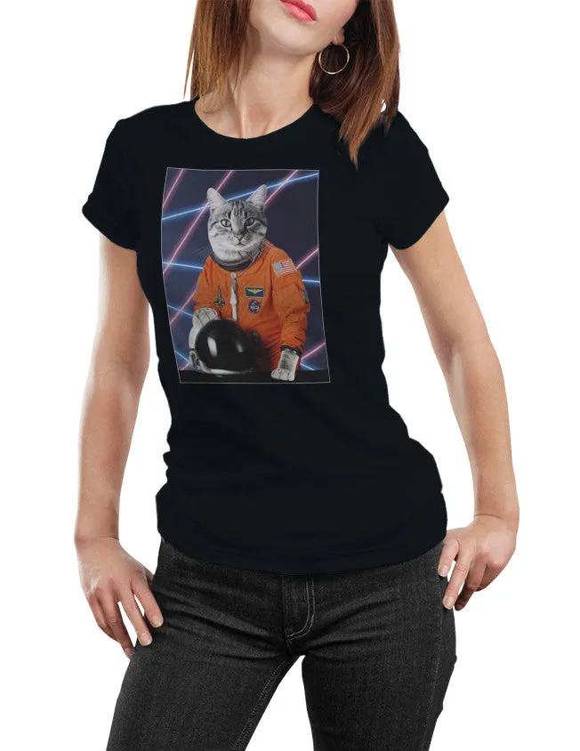 Astro Cat III '80s Retro Funny Unisex T-Shirt