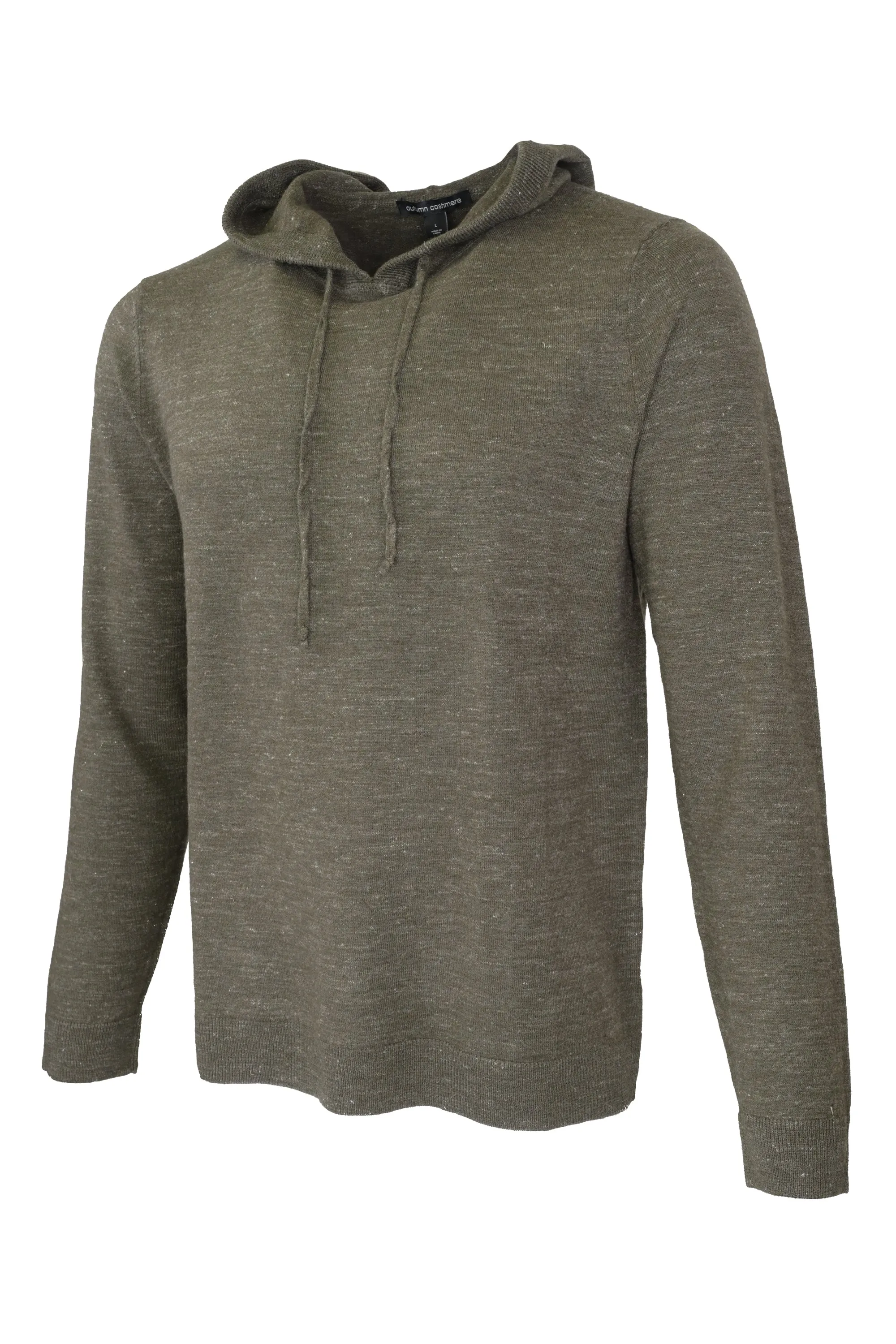 Autumn Cashmere Tencel Hooded Sweater Army