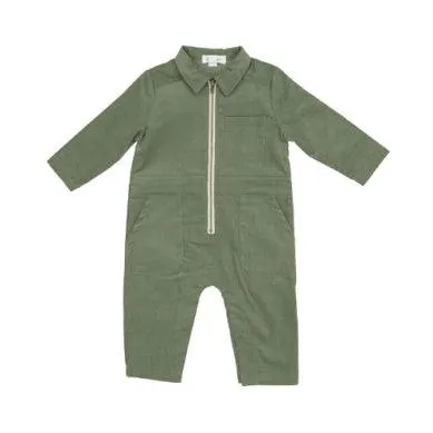 Baby Boy Jumpsuit | Retro- Green | Angel Dear