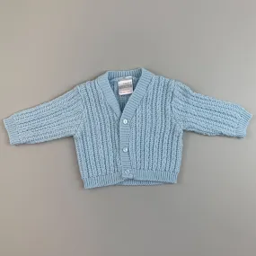 Baby Boys Cable Knitted Design Cardigan - Blue