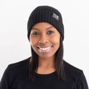 Badass Cotton Cashmere Beanie | Black