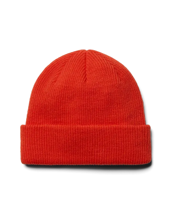 Badge Beanie in Orange