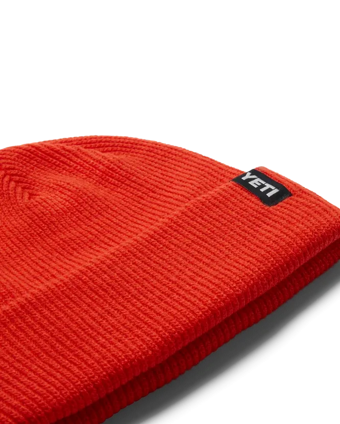 Badge Beanie in Orange