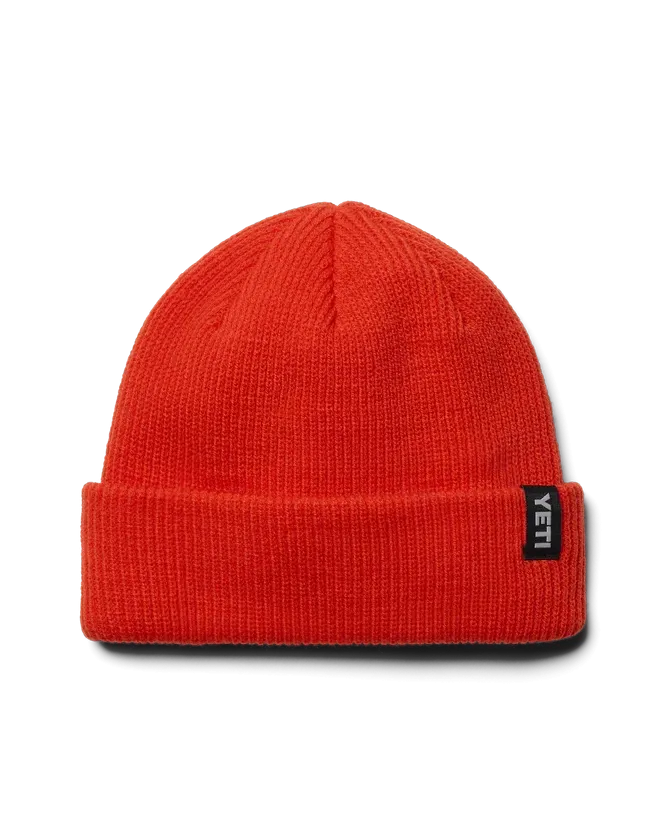 Badge Beanie in Orange