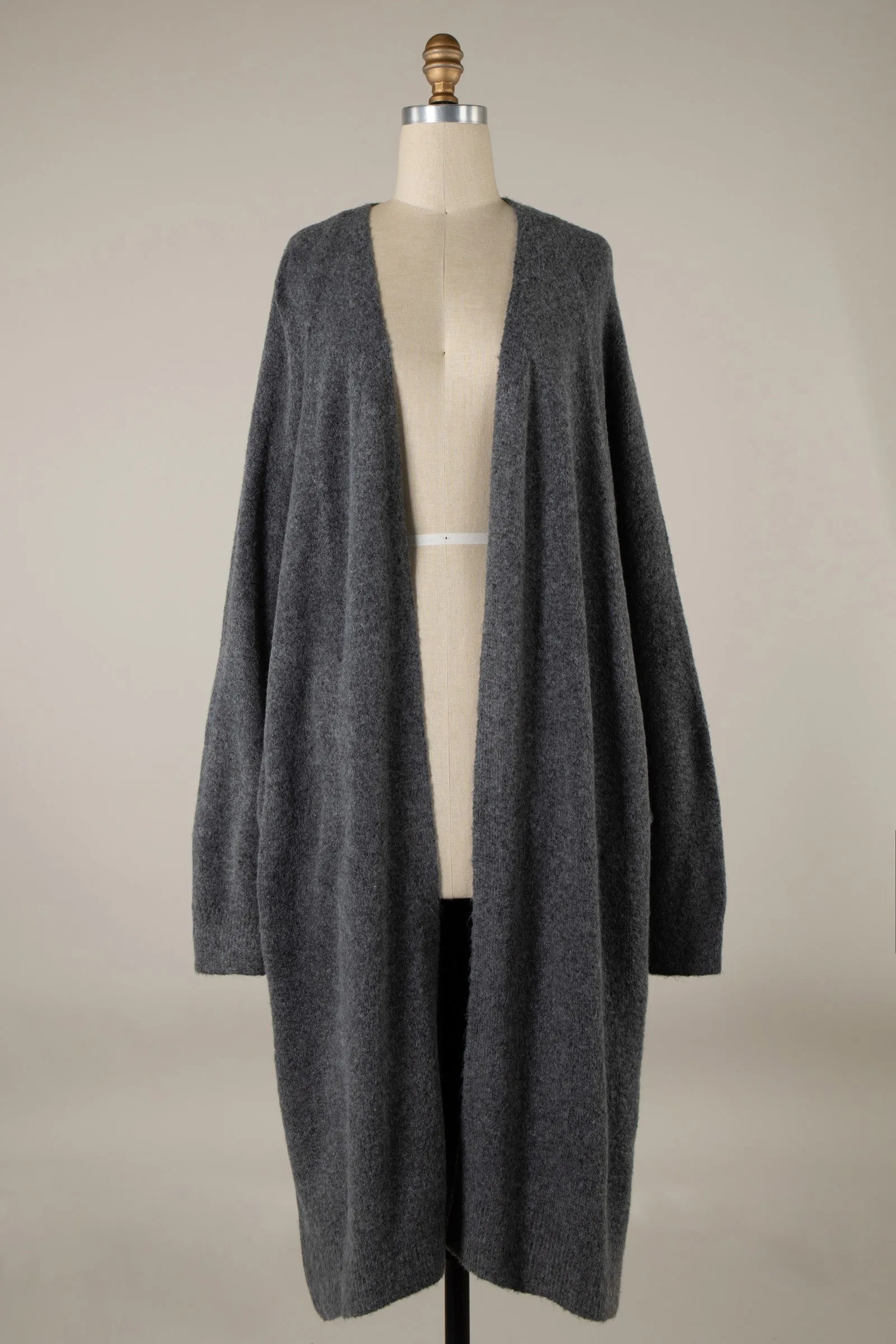 Batwing Sleeve Oversized Soft Knit Cardigan