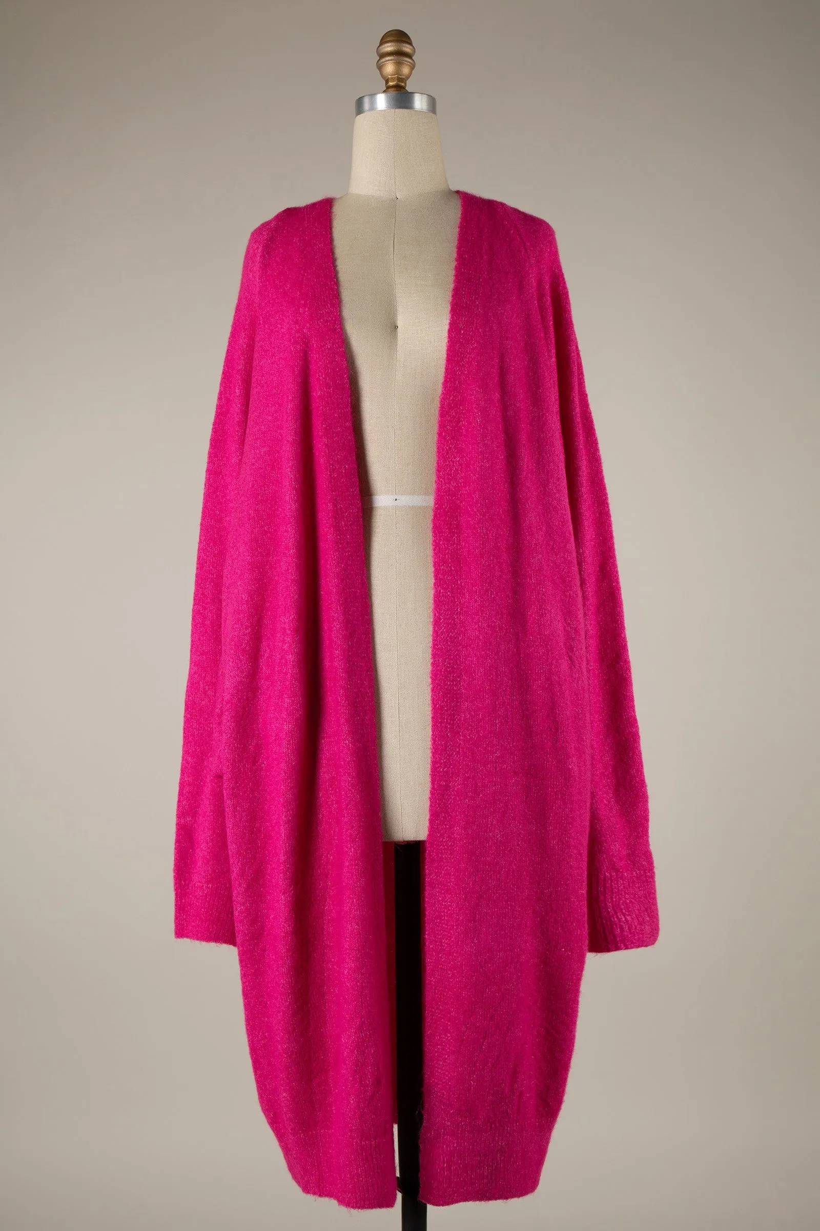 Batwing Sleeve Oversized Soft Knit Cardigan