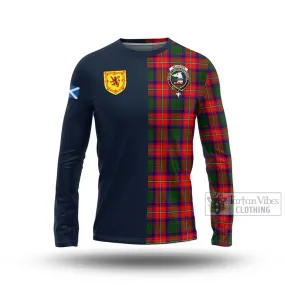 Belsches Tartan Long Sleeve T-Shirt Alba with Scottish Lion Royal Arm Half Style