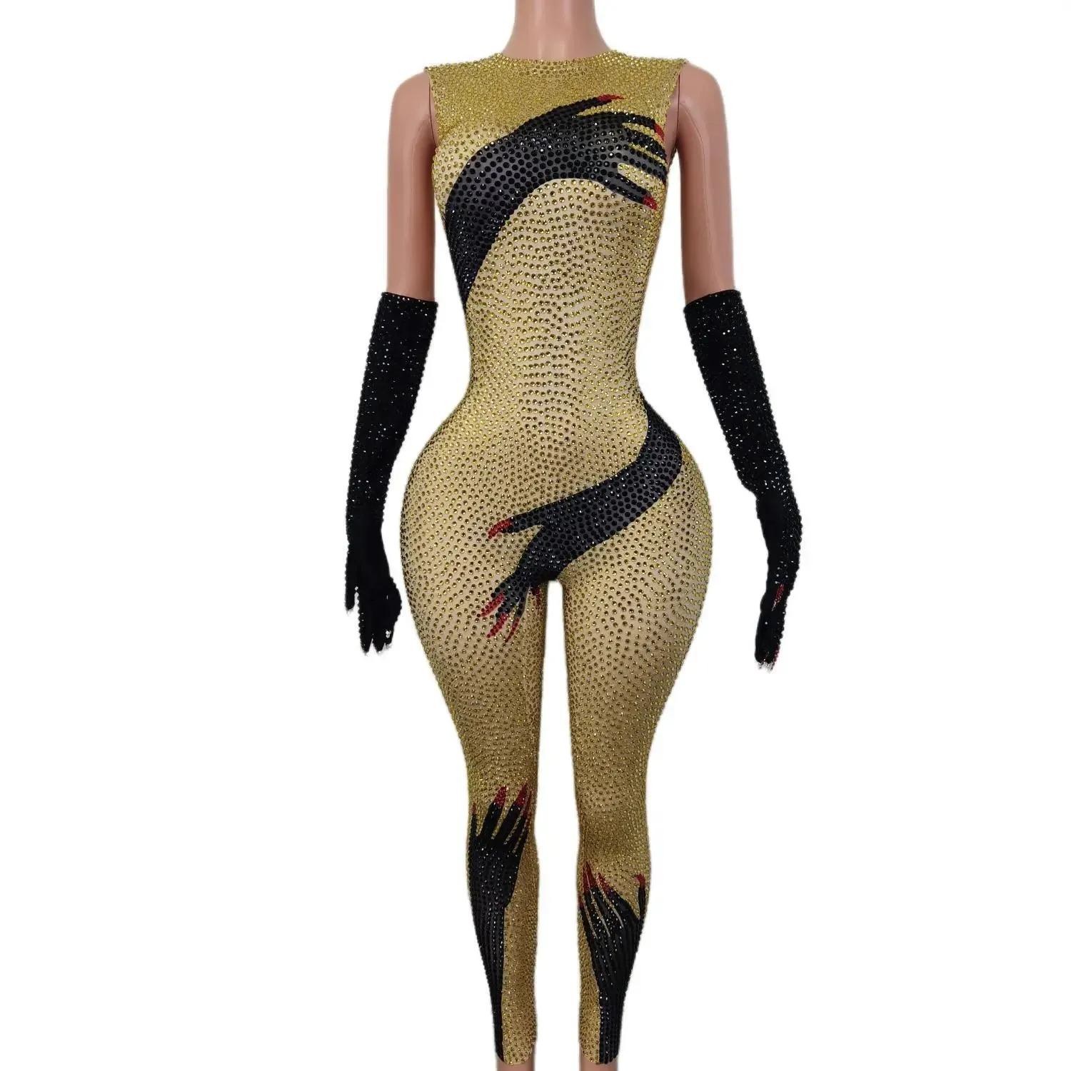 Beyhive Rhinestone Jumpsuit