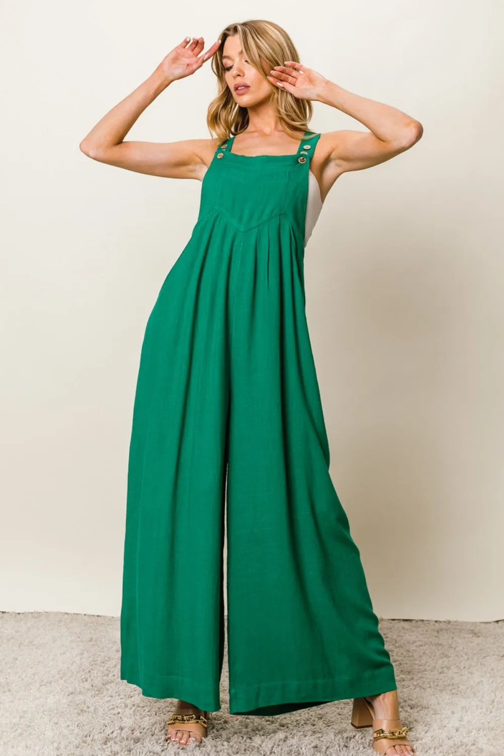 BiBi Me Green | Wide Leg Jumpsuit | Rubies   Lace