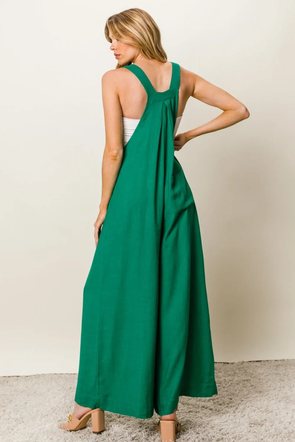 BiBi Me Green | Wide Leg Jumpsuit | Rubies   Lace