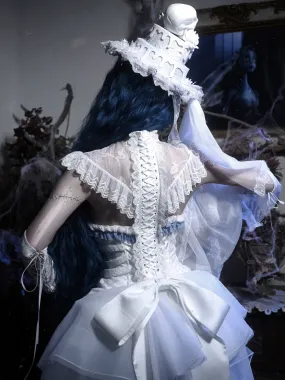 [Blood Supply] Corpse Bride Cape With Spine Outer Skirt