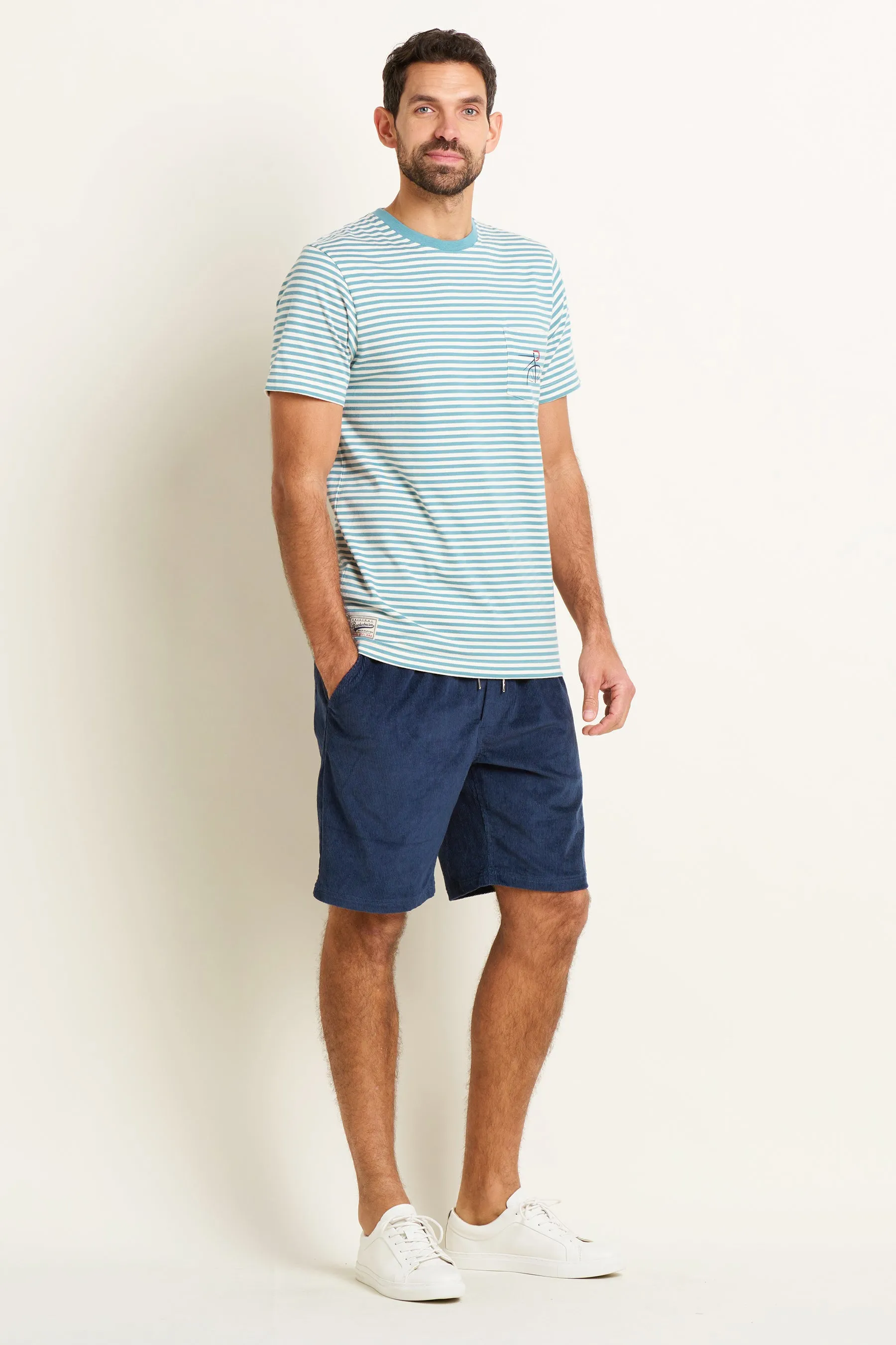 Blue Stripe Pocket Tee