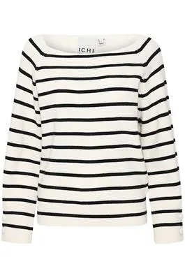 Boston Stripe Jumper with Button Cuff Detail