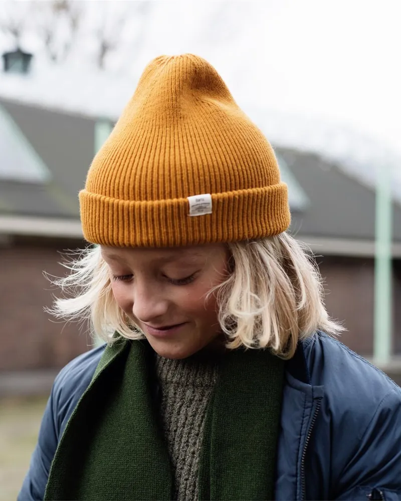 Boys Kinabalu Beanie in Ochre