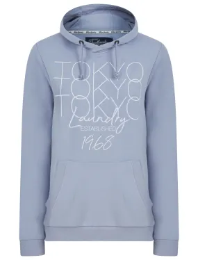 Brandy Brushback Fleece Pullover Hoodie in Aleutian Blue - Tokyo Laundry