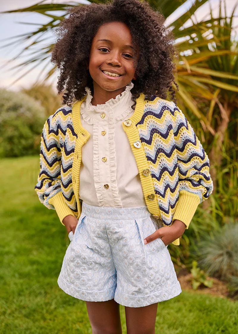 Britta Cardigan Lemon Multi