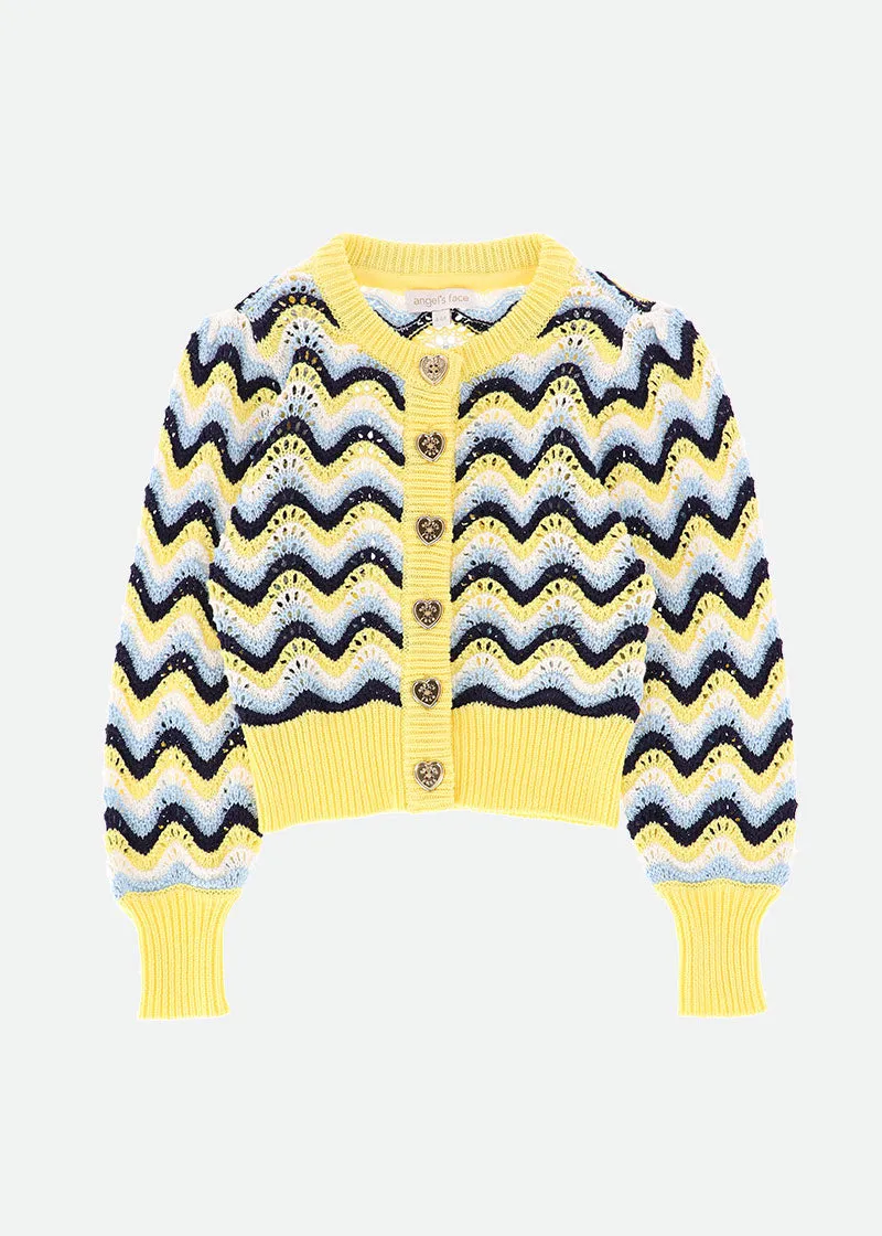 Britta Cardigan Lemon Multi