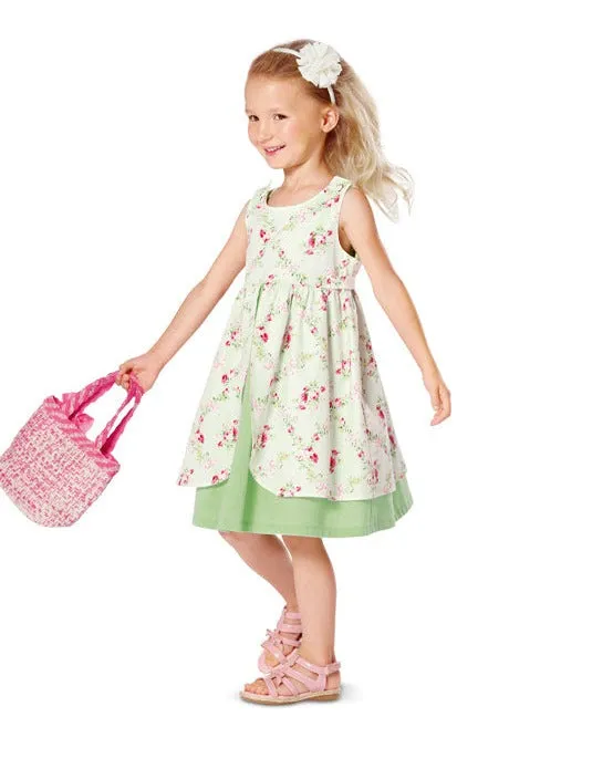 Burda 9460 Girls' Dress and Jumpsuit Pattern