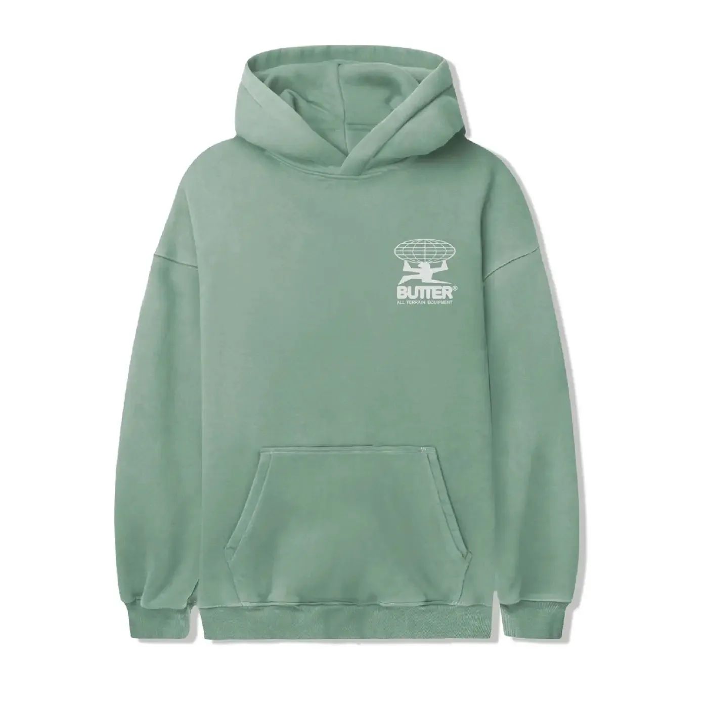 Butter Goods All Terrain Pullover Hoodie - Washed Jade