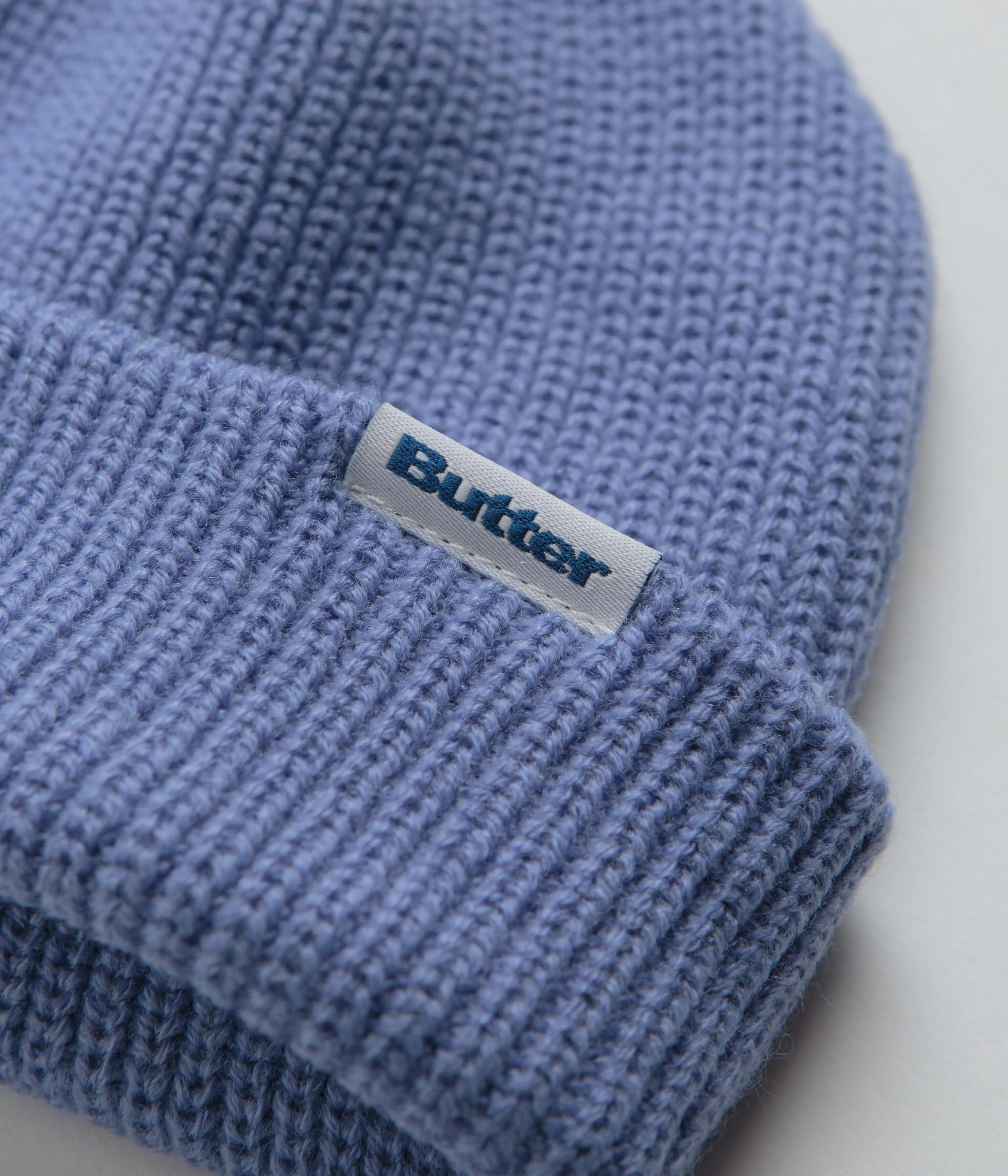 Butter Goods Wharfie Beanie - Pacific Blue / White