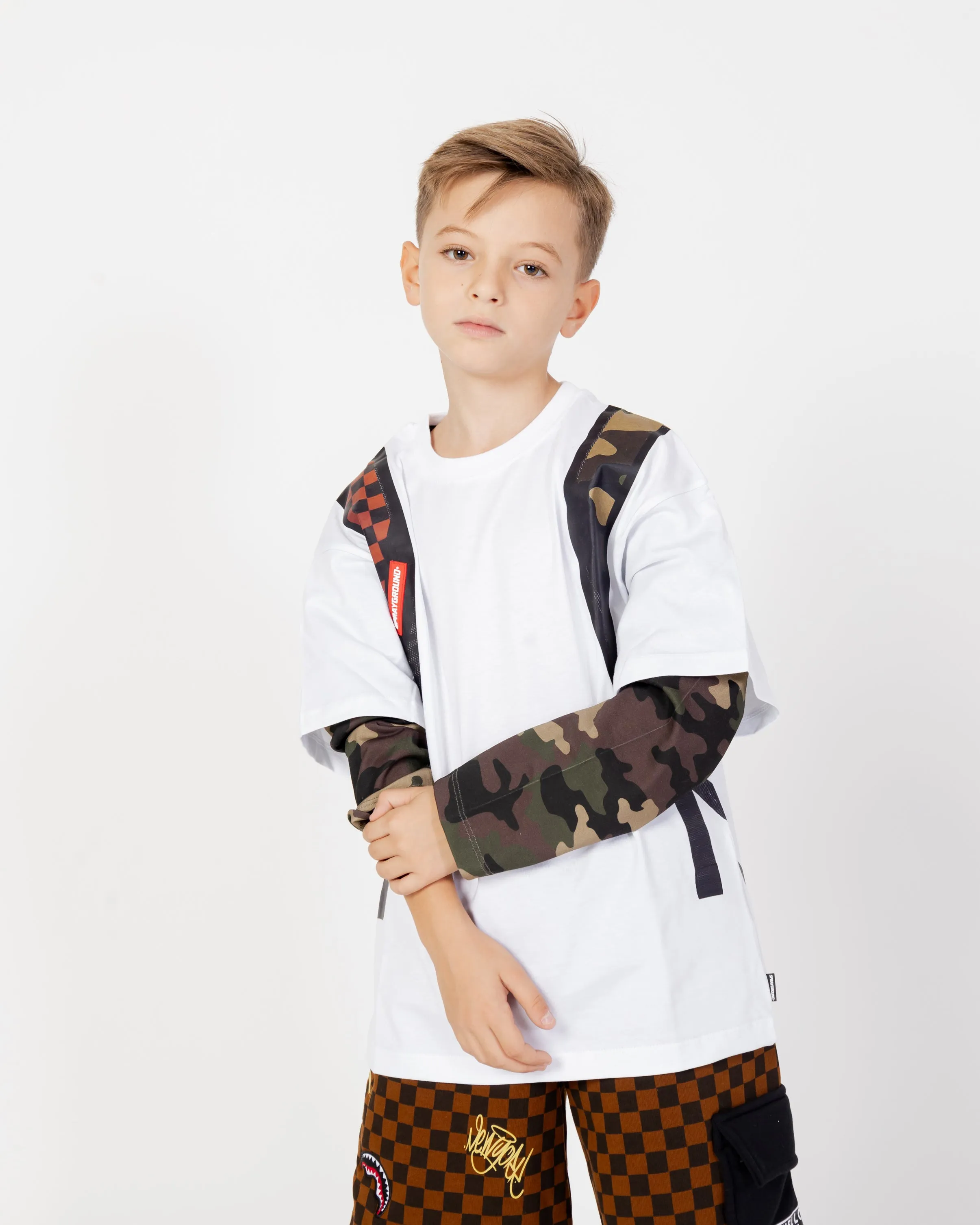 Camo Check Backpack Double Tshirt