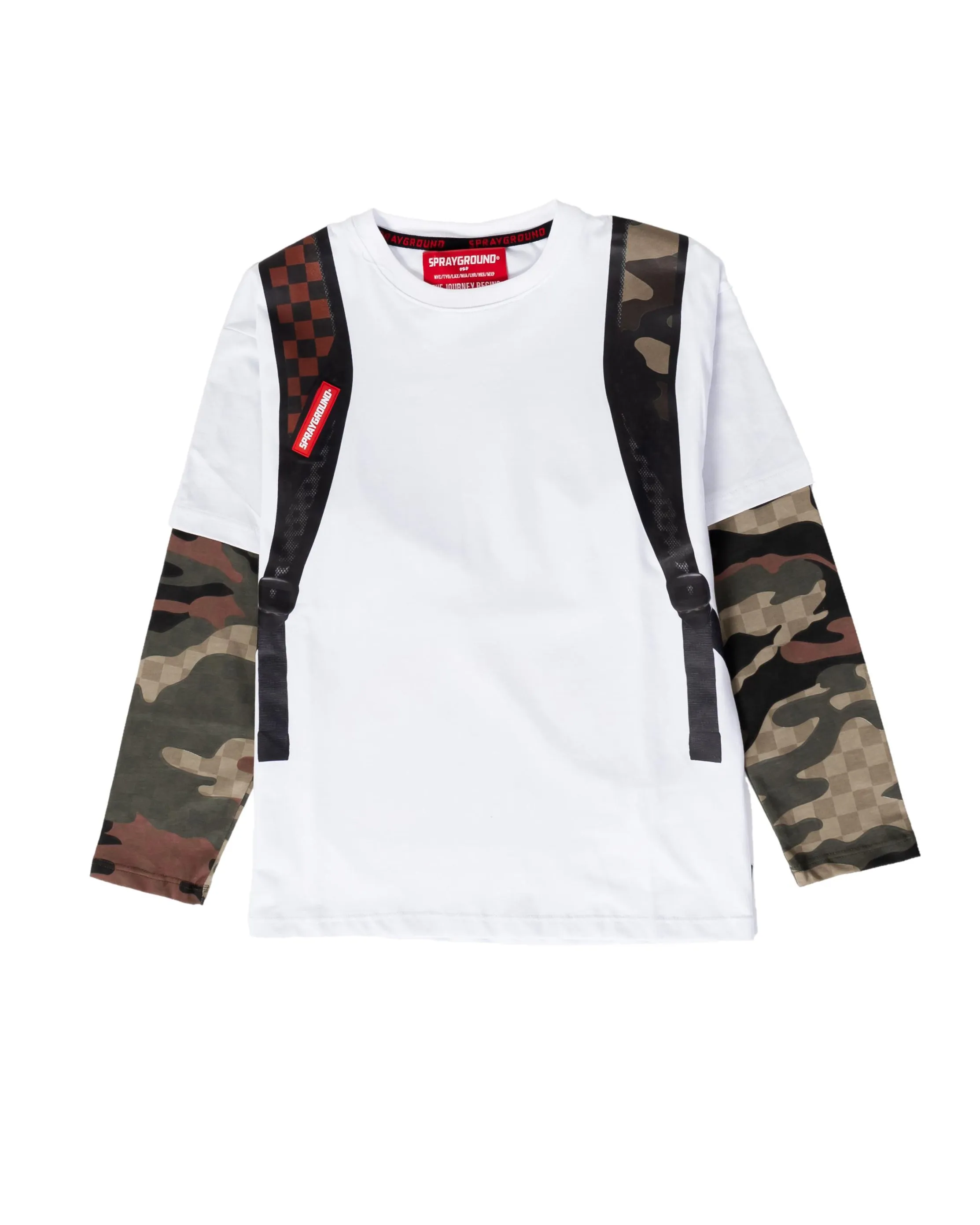 Camo Check Backpack Double Tshirt