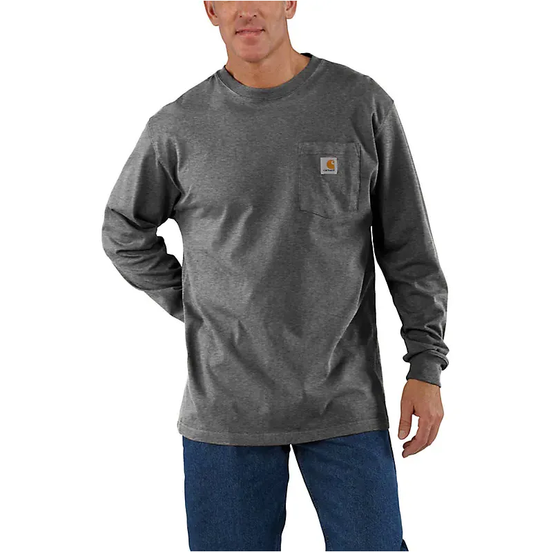 Carhartt - Men's Loose Fit Heavyweight Long Sleeve Pocket T-Shirt - K126