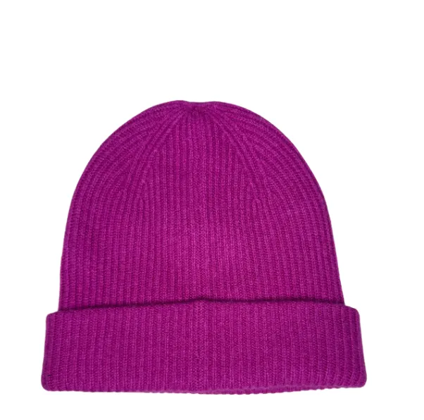 Cashmere Classic Beanie- Morello