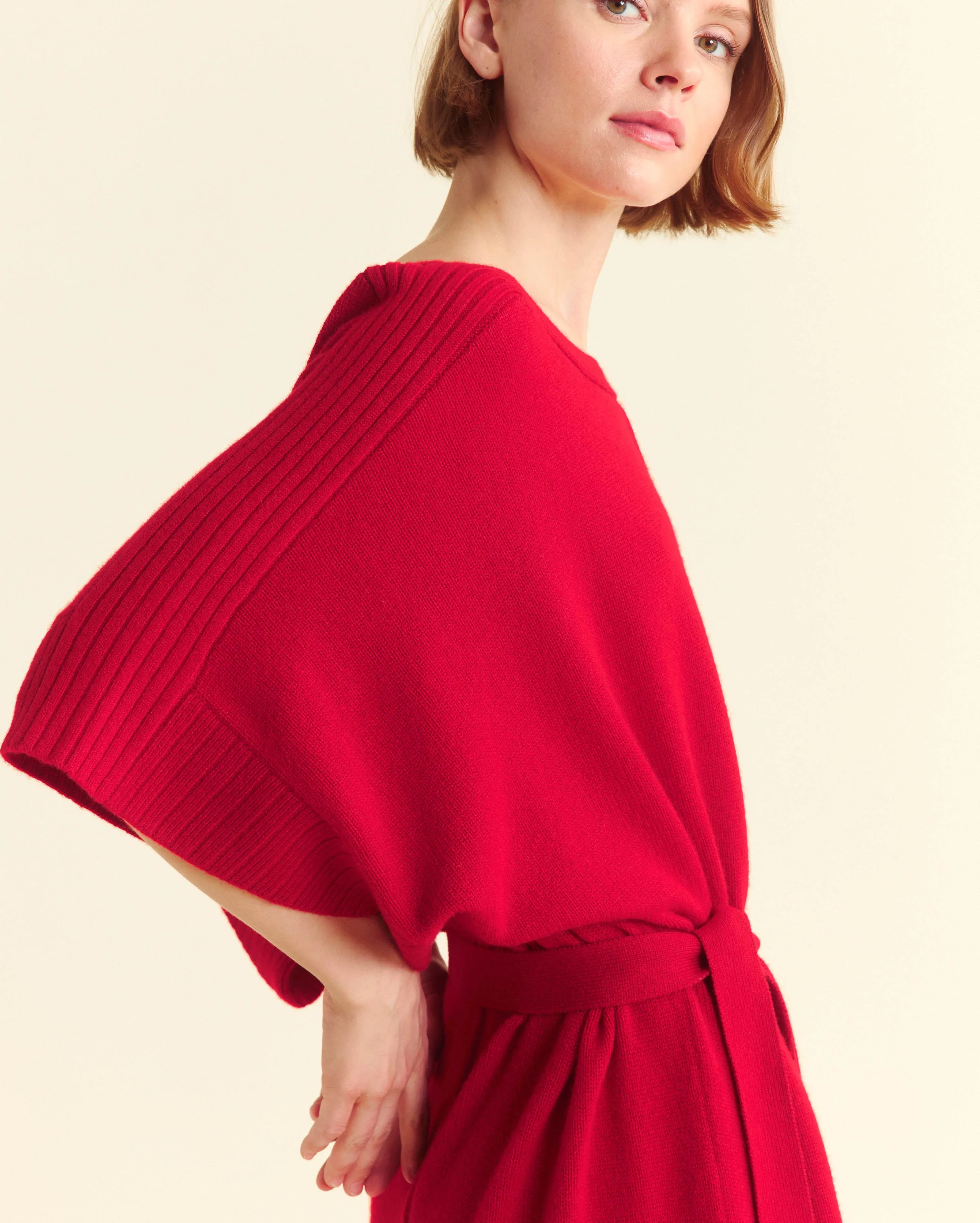 Cashmere Dolman Sweater Dress