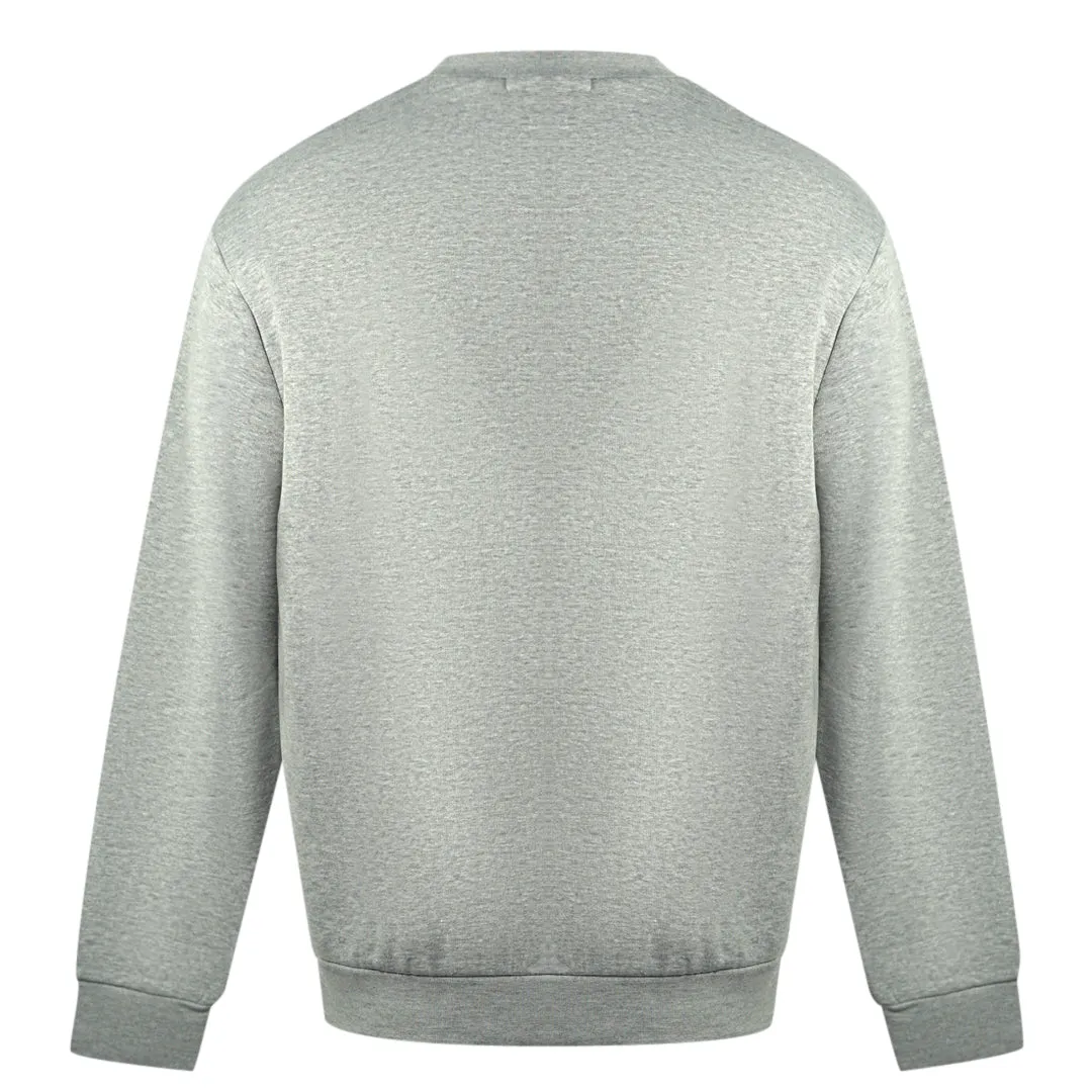 Cavalli Class Leopard Print Logo Grey Jumper