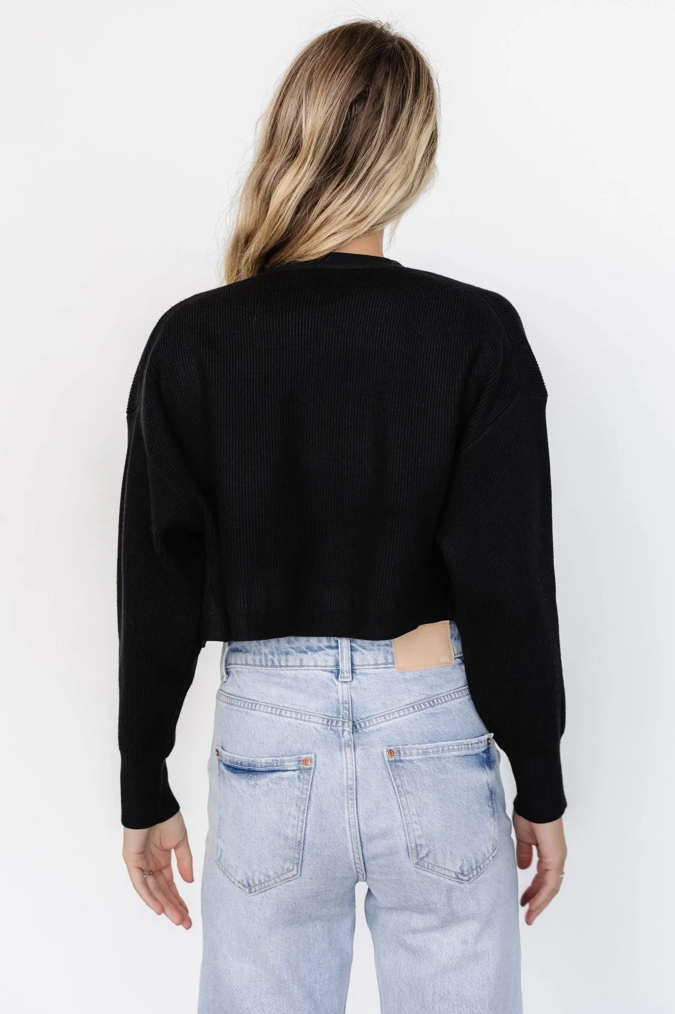 Cecil Open Cardigan | Black