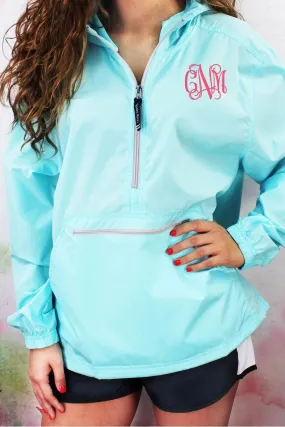 Charles River Lightweight Rain Pullover, Aqua *Customizable! (Wholesale Pricing N/A)