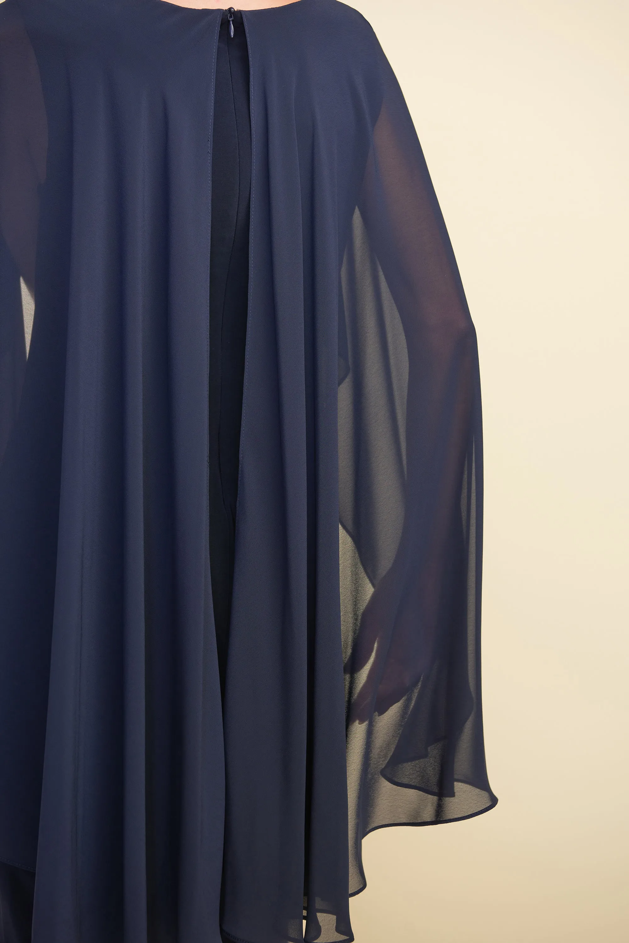 Chiffon Cape Dress