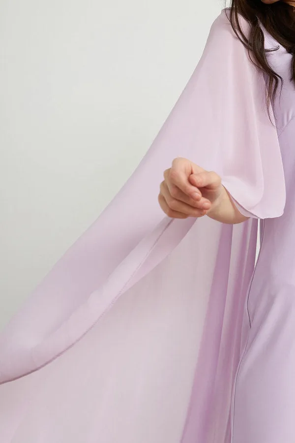 Chiffon Cape Dress