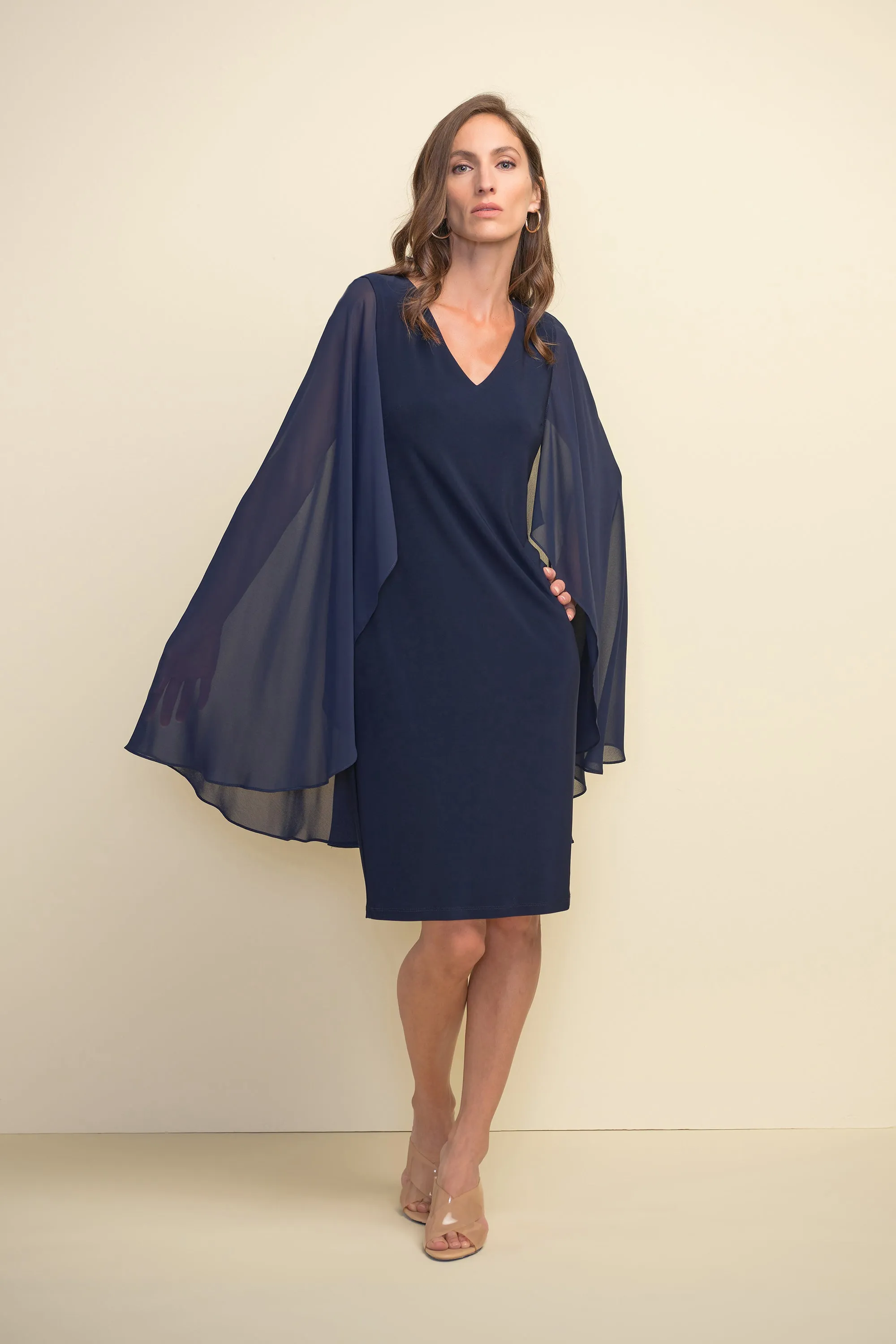 Chiffon Cape Dress