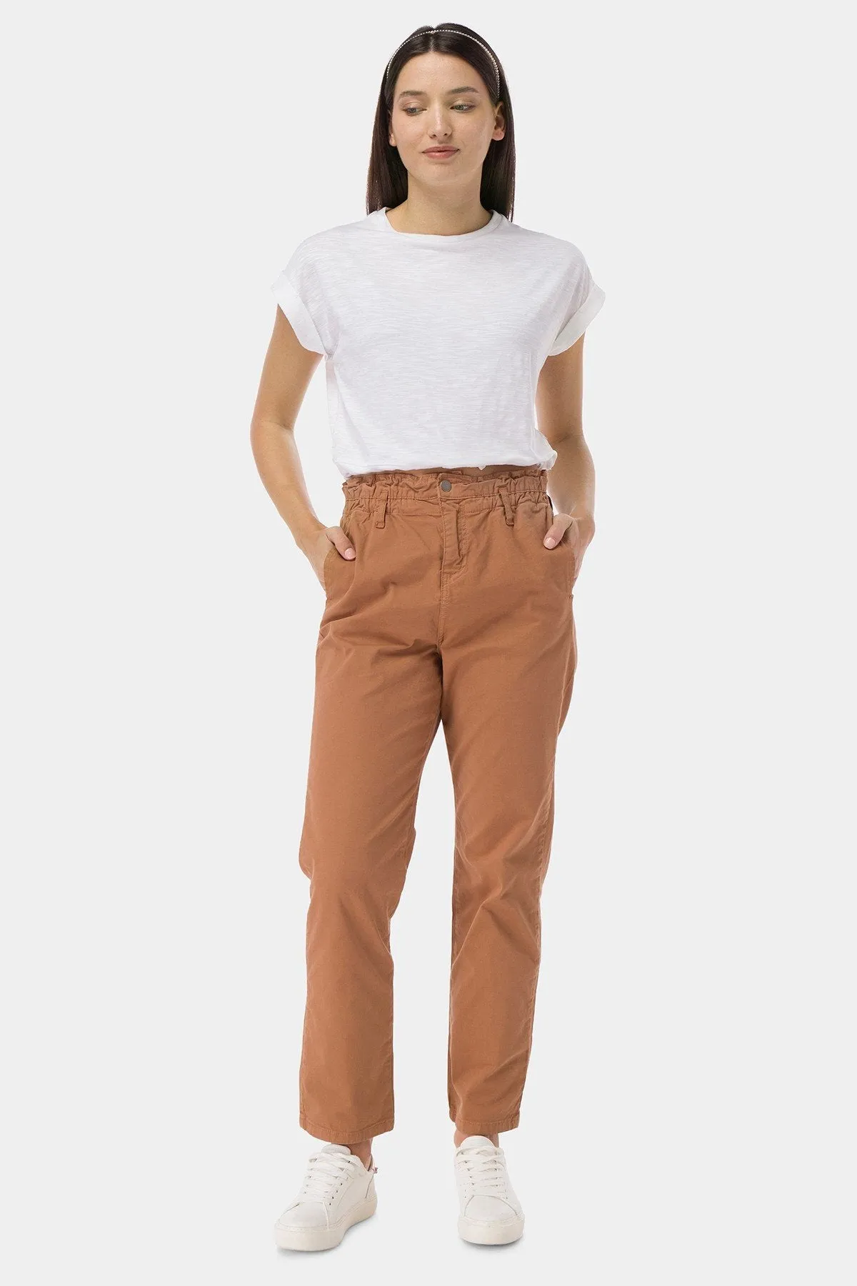 Chinos Trouser For Women - Camel